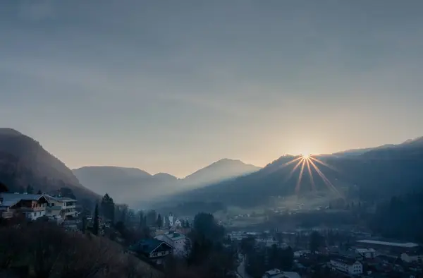 Beau Cliché Berchtesgaden Lever Soleil — Photo