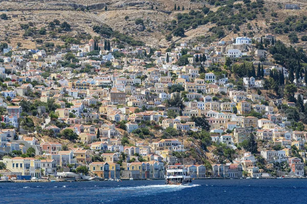 Die Griechische Insel Symi Und Teil Der Dodekanischen Inselgruppe — Stockfoto