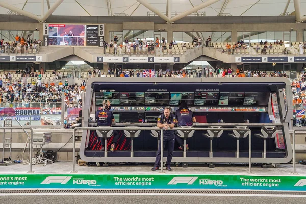 Híres Christian Horner Forma Grand Prix Abu Dhabi Final 2021 — Stock Fotó