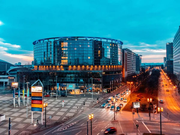 Una Imagen Panorámica Del Paisaje Urbano Fráncfort Del Meno Alemania — Foto de Stock