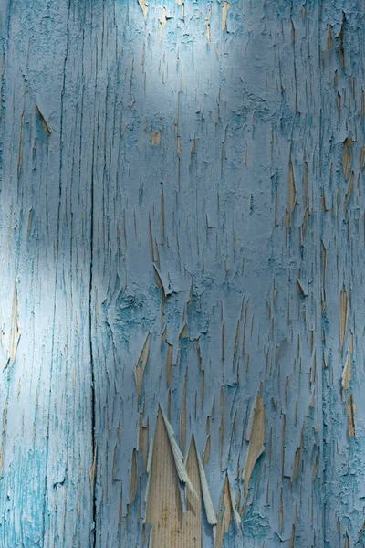 青い古い割れた壁の垂直ショット — ストック写真