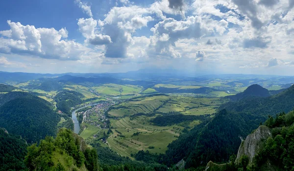 Une Vue Panoramique Sur Les Montagnes Pieniny — Photo