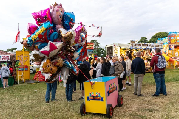 Les Gens Passent Temps Libre Fête Foraine 140E Hoppings Sur — Photo