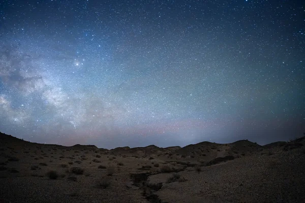 Beautiful Starry Sky Desert — Stock Photo, Image