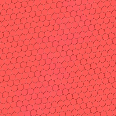 Altıgenli güzel, soyut bir dekoratif kırmızı arkaplan