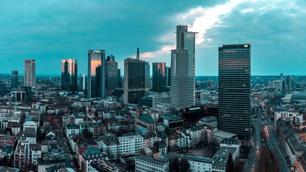 Malownicze Ujęcie Pejzażu Miasta Frankfurt Nad Menem Niemczech — Zdjęcie stockowe