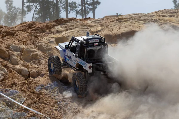 Road Racing Car Covered Mud National All Terrain Championship Portugal — Stock Photo, Image