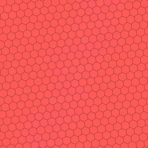 Beautiful Abstract Decorative Red Background Hexagons — Stock Photo, Image