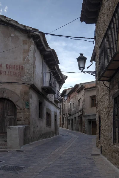 Ισπανικός Δήμος Στην Επαρχία Guadalajara Στην Κοινότητα Castilla Mancha — Φωτογραφία Αρχείου