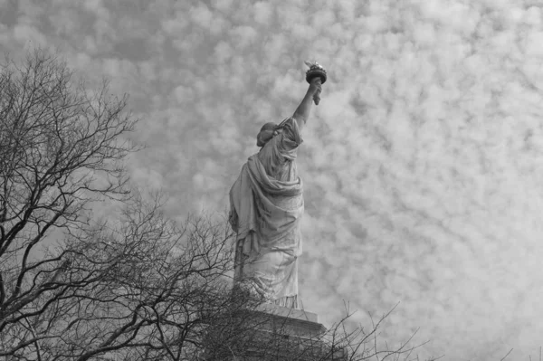 Une Vue Panoramique Statue Liberté New York Aux États Unis — Photo