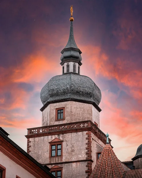 Bir Scherenbergtor Marienberg Kalesi Wurzburg Bayern Almanya — Stok fotoğraf