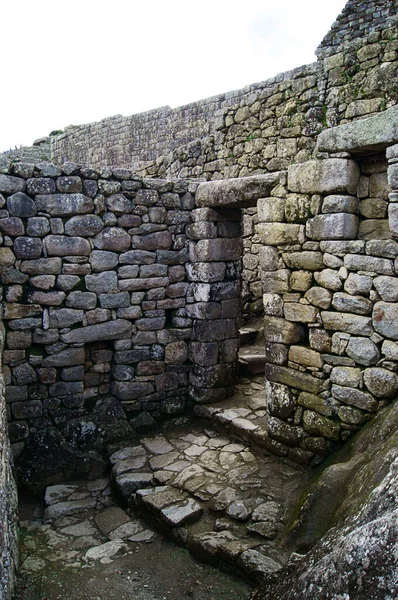 Una Bella Foto Delle Rovine Della Cittadella Inca Macho Pichu — Foto Stock