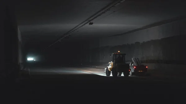 Construction Dark Tunnel — Stock Photo, Image