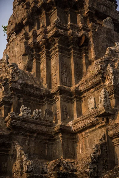 Güzel Eski Bir Tapınağın Yakın Çekimi — Stok fotoğraf