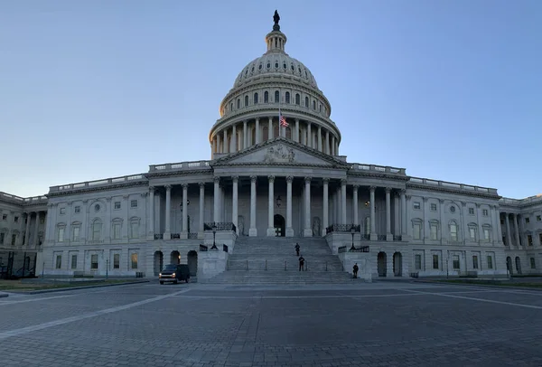 Vidvinkelbild United States Capitol Eller Capitol Building Washington — Stockfoto