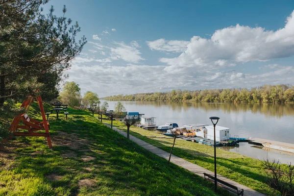 Port Parvin Lake Travers Les Pinèdes Sud Jersey — Photo