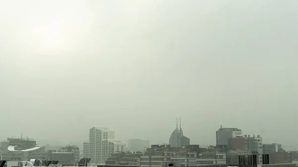 Sofia Stadt Nebel — Stockfoto