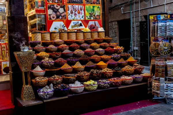 Small Outdoor Shop Selling Spices Seef Dubai Market Uae — Stock Photo, Image