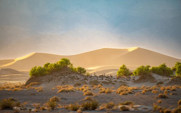 Las Dunas Arena Death Valley California Oriental Desierto Mojave —  Fotos de Stock