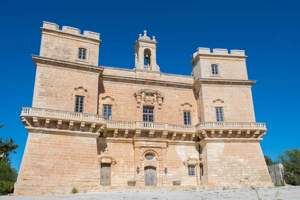 Die Fassade Des Selmun Palace Oder Selmun Tower Einer Barocken — Stockfoto