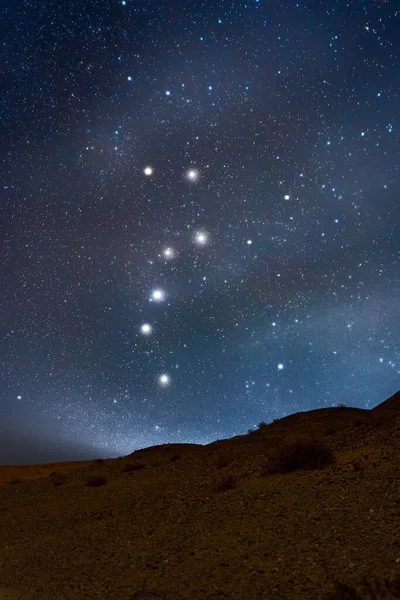 Vertical Shot Beautiful Night Sky Full Stars — Stock Photo, Image