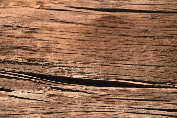 古い乾燥した木製の表面のテクスチャのクローズアップショット — ストック写真