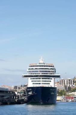 Portekiz, Madeira limanında TUI Cruise Mein Schiff 1 dikey çekimi