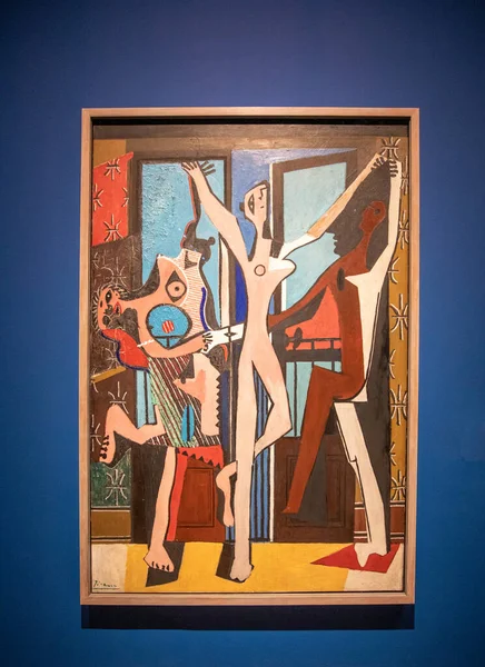 Eine Nahaufnahme Der Drei Tänzerinnen Der Ausstellung Tate Modern Surrealism — Stockfoto