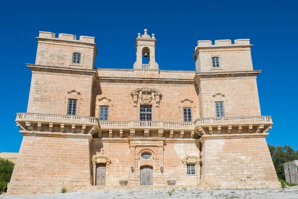 Façade Selmun Palace Selmun Tower Une Villa Style Baroque Construite — Photo