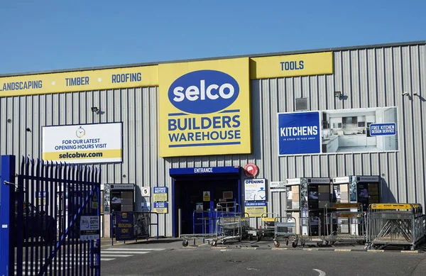 Exteriér Skladu Stavebního Materiálu Selco Builders Warehouse Purley Croydon Velká — Stock fotografie