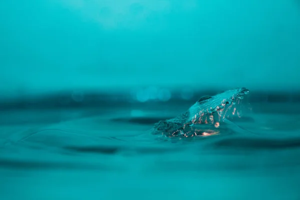 Photo Water Drop Blue Background — Stock Photo, Image