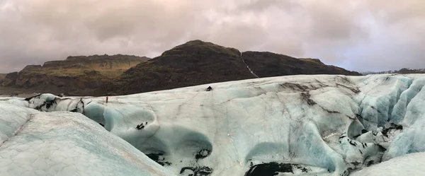 Una Hermosa Vista Del Famoso Glaciar Solheimajokull Islandia —  Fotos de Stock