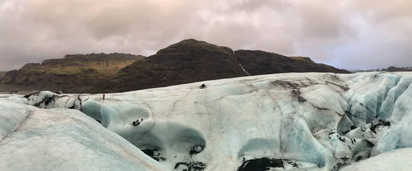 Una Splendida Vista Sul Famoso Ghiacciaio Solheimajokull Islanda — Foto Stock