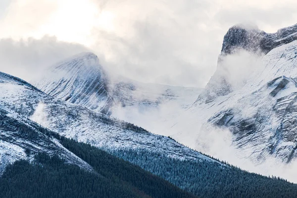 Beautiful Winter Landscape Mountain Range Canadian Nature Banff National Park Royalty Free Stock Images