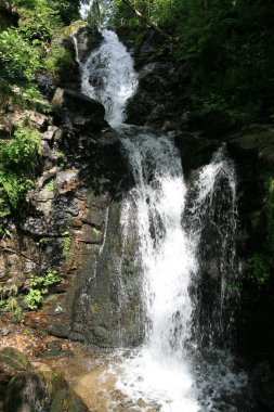 Dağlardan dökülen çağlayan şelaleler