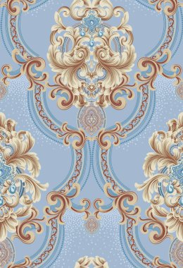 Kare dikişin mavi renkli süslemesiz deseninin bir çizimi