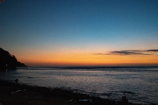 夕阳西下的风景 — 图库照片