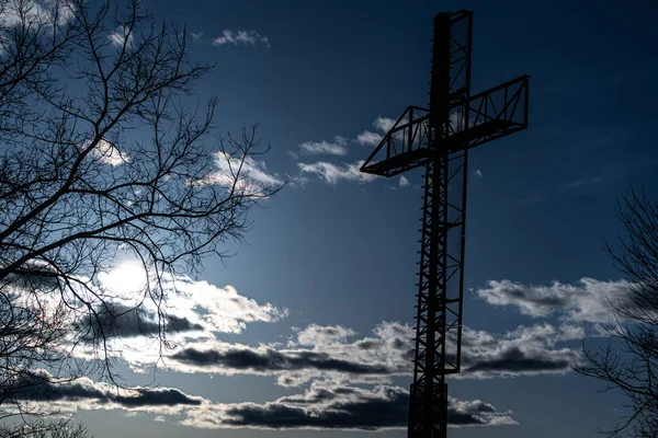 Cross Made Structural Steel Hamilton Canada — Stock Photo, Image