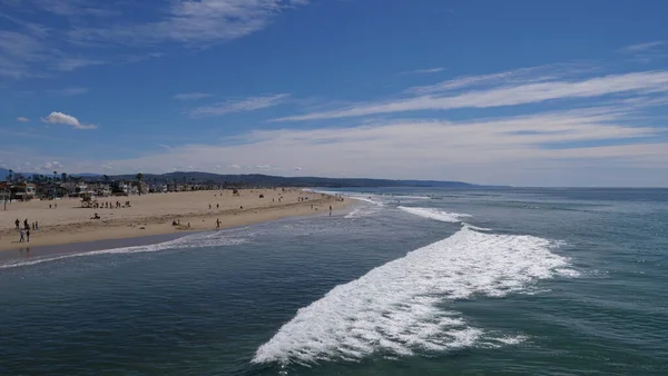 Захватывающий Вид Море Ньюпорт Бич Калифорния Сша — стоковое фото