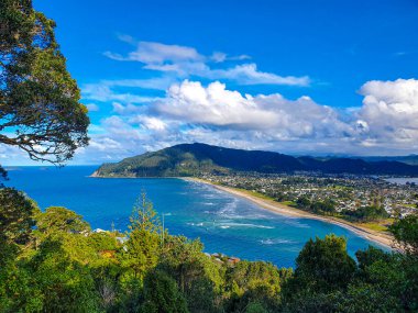 A top view of a sea on sunny day