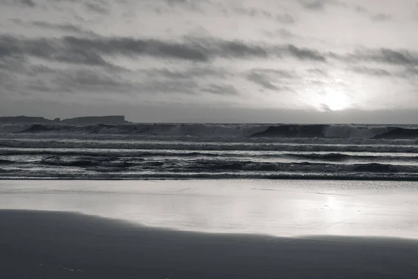 Снимок Песчаного Пляжа Пенише Португалия — стоковое фото