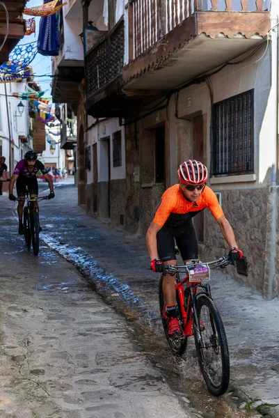 Велогонщики Участвуют Сложной Горной Гонке Mtb Desafio Conquista Vera Которая — стоковое фото