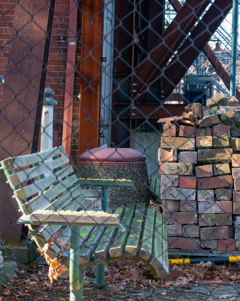 Disparo Vertical Reparaciones Después Del Terremoto Christchurch Nueva Zelanda —  Fotos de Stock