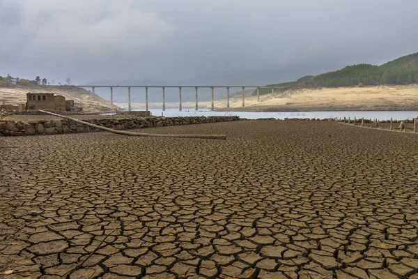 Экстремальная Засуха Городе Призраке Ацедо Испания — стоковое фото