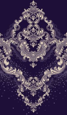 Duvar kâğıdı için mükemmel süslemeleri olan pürüzsüz bir desen arkaplanı