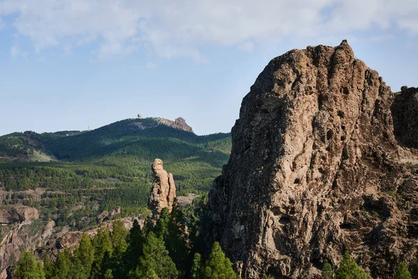 Une Vue Panoramique Depuis Roque Nublo Gran Canaria Espagne — Photo