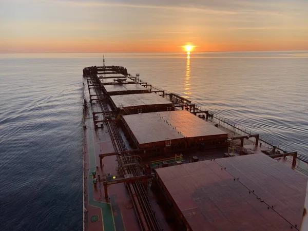 Vacker Utsikt Över Havet Vid Solnedgången — Stockfoto