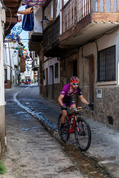 Cyclists Participate Tough Mountain Mtb Challenge Desafio Conquista Vera Runs — Stock Photo, Image