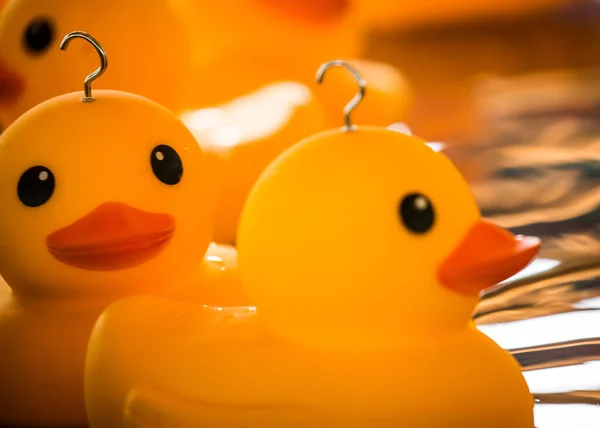 Plastic Ducks Children Hook Duck Game Kirtlington Feast Funfair — Stock Photo, Image