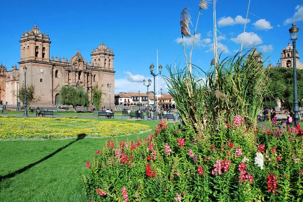Typisch Spanische Architektur Der Stadt Cusco Peru — Stockfoto